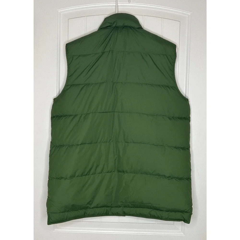 LANDS' END Mens' Green Puffer Vest Size M 38-40
